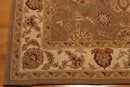 5'6" X 8'6" handmade 100% wool Traditional Oriental Area Rug Brown