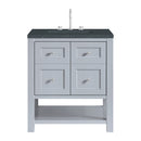 James Martin Breckenridge 30" Single Bathroom Vanity, Serenity Blue