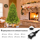 Premium Hinged Artificial Fir Christmas Tree with LED Lights by LJGDeals