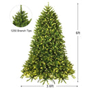 Premium Hinged Artificial Fir Christmas Tree with LED Lights by LJGDeals