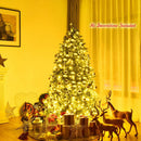 Premium Hinged Artificial Fir Christmas Tree with LED Lights by LJGDeals