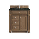 James Martin Bristol 30" Single Bathroom Vanity, Saddle Brown