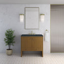 James Martin Hudson 36" Single Bathroom Vanity, Honey Oak