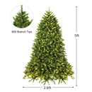 Premium Hinged Artificial Fir Christmas Tree with LED Lights by LJGDeals