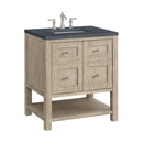 James Martin Breckenridge 30" Single Bathroom Vanity, Whitewashed Oak