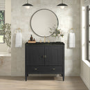 James Martin Myrrin 36" Single Bathroom Vanity, Carbon Oak
