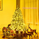 Premium Hinged Artificial Fir Christmas Tree with LED Lights by LJGDeals