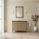James Martin Kinnsden 48" Single Bathroom Vanity, Weathered Oak