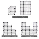 DIY 6 Metal Wire Free Standing Modular Storage Cubes