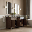 James Martin Brookfield 72" Double Bathroom Vanity, Pecan