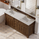 James Martin Brookfield 72" Double Bathroom Vanity, Honey Oak