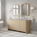James Martin Gracyn 72" Double Bathroom Vanity, Coastal Driftwood
