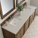 James Martin Bristol 72" Double Bathroom Vanity, Saddle Brown