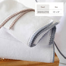 Cotton Border-Stitched 6-Piece Towel Set - Valery Collection by Great Bay Home
