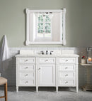 James Martin Brittany 60" Single Bathroom Vanity, Bright White
