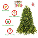 Premium Hinged Artificial Fir Christmas Tree with LED Lights by LJGDeals
