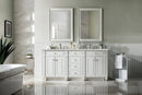James Martin Bristol 72" Double Bathroom Vanity, Bright White