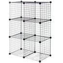 DIY 6 Metal Wire Free Standing Modular Storage Cubes by LJGDeals
