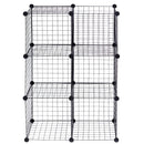 DIY 6 Metal Wire Free Standing Modular Storage Cubes by LJGDeals