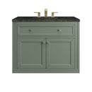 James Martin Chicago 36" Single Bathroom Vanity, Smokey Celadon