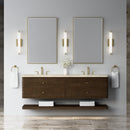 James Martin Allamari 72" Floating Double Bathroom Vanity, Sable
