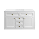 James Martin Chicago 48" Single Bathroom Vanity, Glossy White