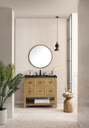 James Martin Breckenridge 36" Single Bathroom Vanity, Light Natural Oak