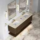 James Martin Allamari 72" Floating Double Bathroom Vanity, Sable