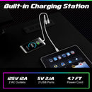 L Shaped Gaming Desk with Outlets and USB Ports by LJGDeals