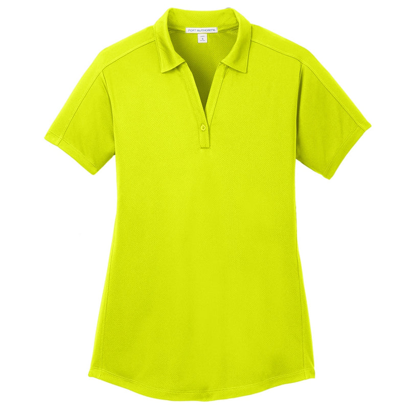 Ladies Big Size Port Authority Diamond Jacquard Polo Shirt