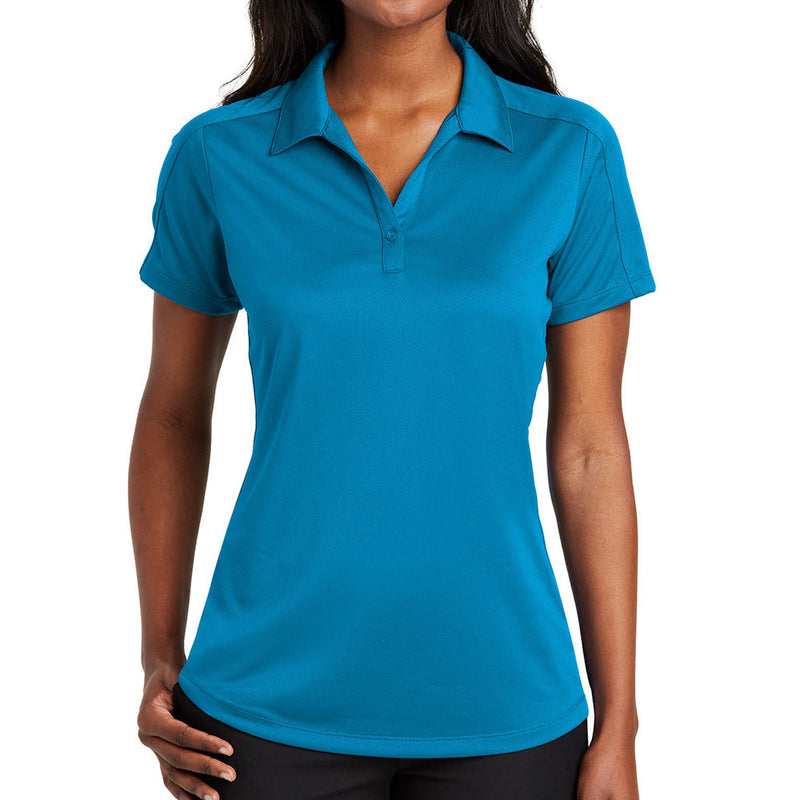 Ladies Big Size Port Authority Diamond Jacquard Polo Shirt