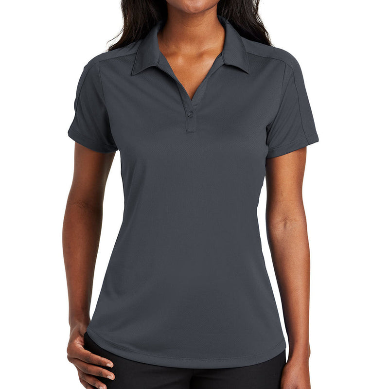 Ladies Big Size Port Authority Diamond Jacquard Polo Shirt