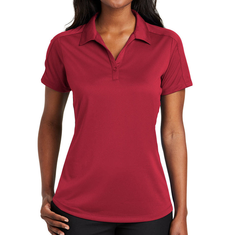 Ladies Big Size Port Authority Diamond Jacquard Polo Shirt