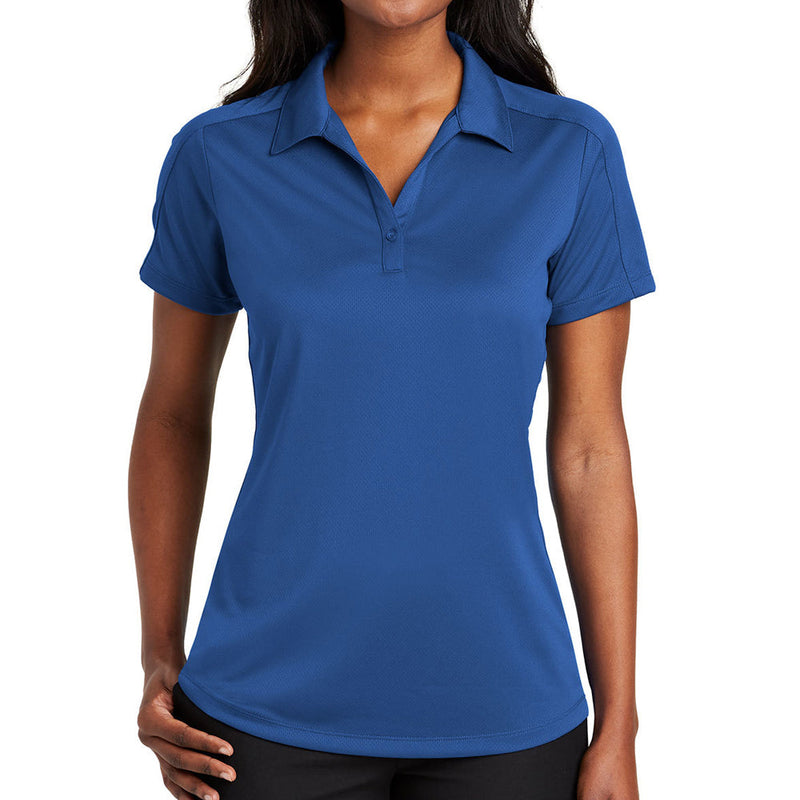 Ladies Big Size Port Authority Diamond Jacquard Polo Shirt