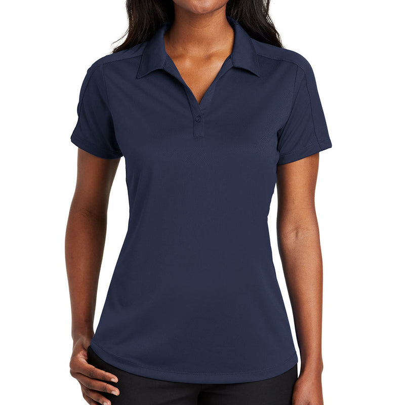 Ladies Big Size Port Authority Diamond Jacquard Polo Shirt