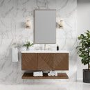 James Martin Marcello 48" Floating Single Bathroom Vanity, Chestnut