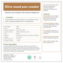 Olive Wood Pan Coaster Trivet