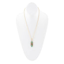 Labradorite and Turquoise Pendant Necklace