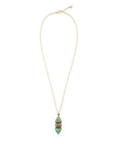 Labradorite and Turquoise Pendant Necklace