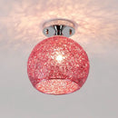 Lace pattern glass ball led ceiling lights for living room by Decorbites