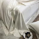 GobekUsa Eucalyptus Lyocell Luxury Bedding Set in White Champagne Grey Pink