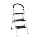 Heavy Duty Industrial Lightweight Folding Stool 3 Step Ladder by LJGDeals