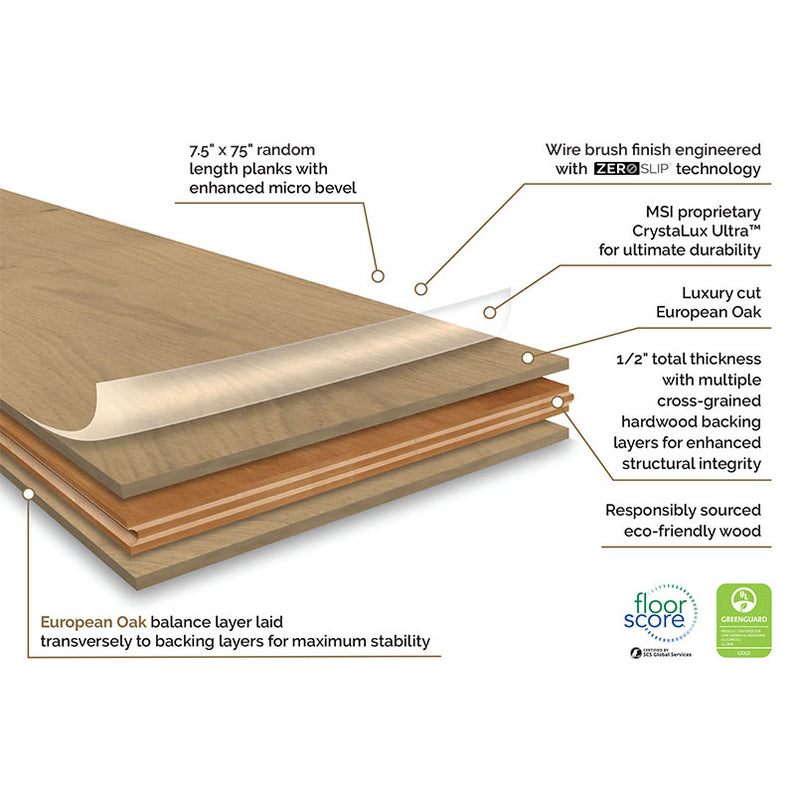 MSI Ladson®Bramlett Engineered Hardwood Flooring, photo 4 of 27