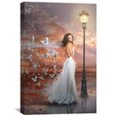 Lady and The Doves Canvas