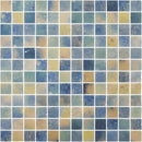 Lake Blend Glossy 1x1 Glass Mosaics 12x18