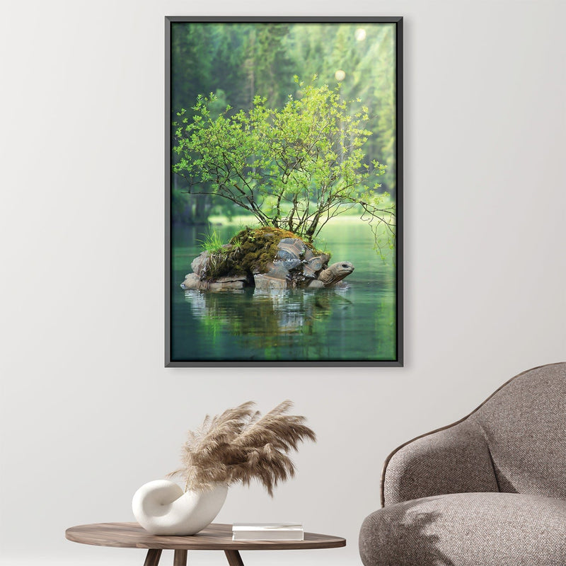 Lake Turtle Canvas