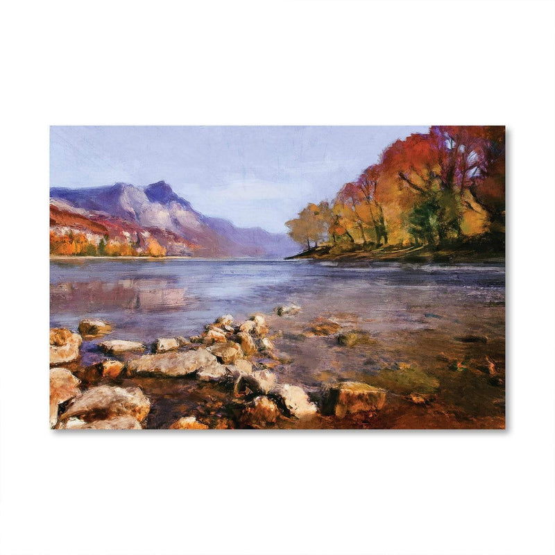 Lakeside Autumn Canvas