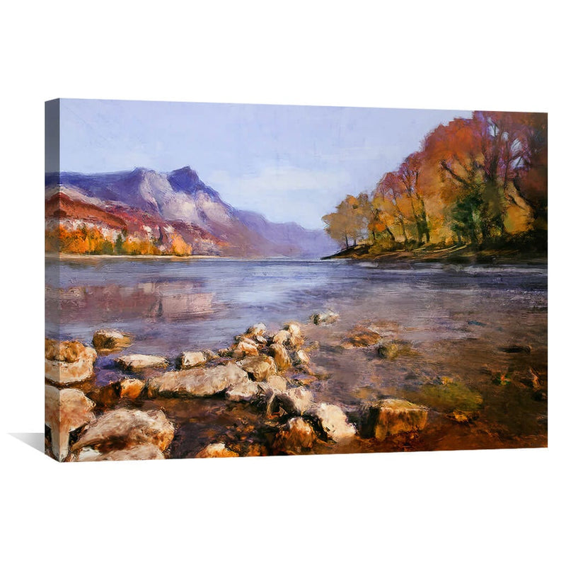 Lakeside Autumn Canvas