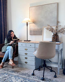 36 Inch Ivory Adjustable Table Lamp by Decor Steals