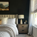 Intricate Beige Bedside Table Lamp by Decor Steals